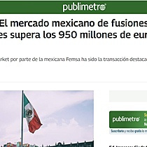 El mercado mexicano de fusiones y adquisiciones supera los 950 millones de euros en febrero